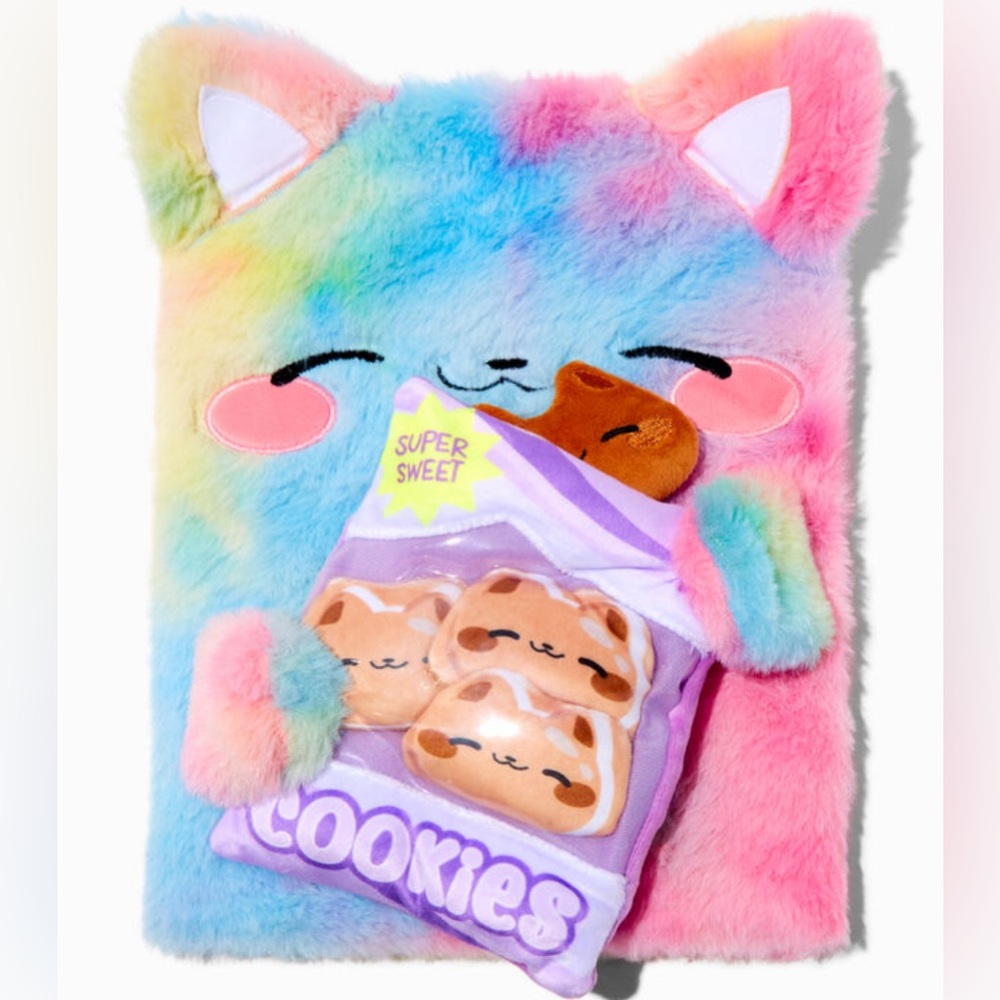NWT FULL SIZE FURRY NOTEBOOK! FREE GIFT W/ PURCHASE! 100% FREE W/ANY BACKPACK!